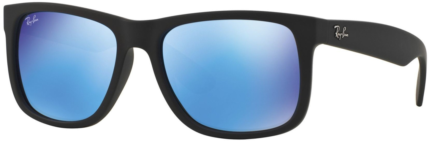 Ray-Ban Justin Color Mix RB4165 622/55 (black rubber/green mirror blue)