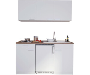 Miniküche Küche Singleküche Küchenzeile Einbau Küchenblock 150 cm weiß respekta 