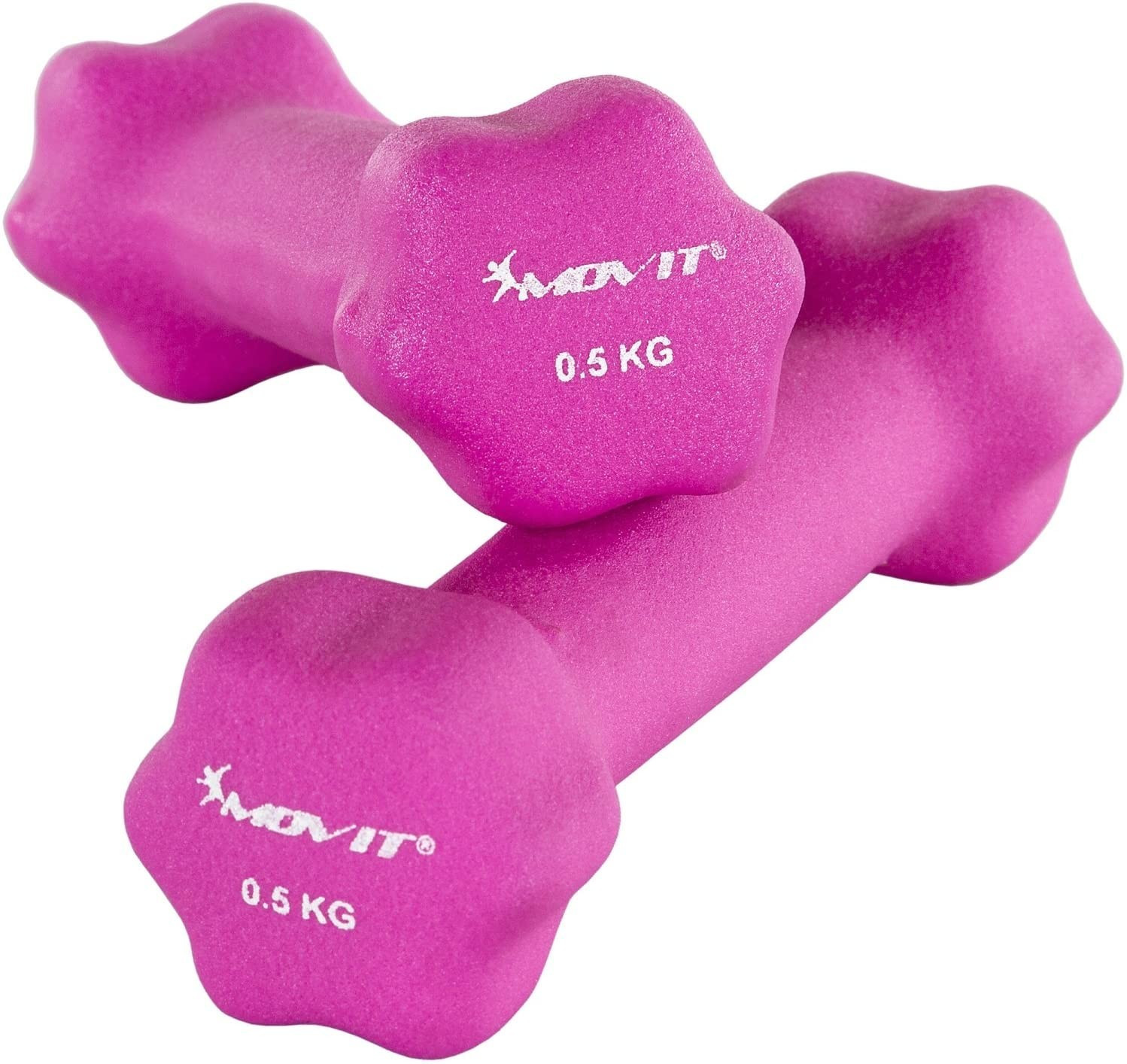 Movit Ensemble de 2 haltères néoprène 0,5 kg