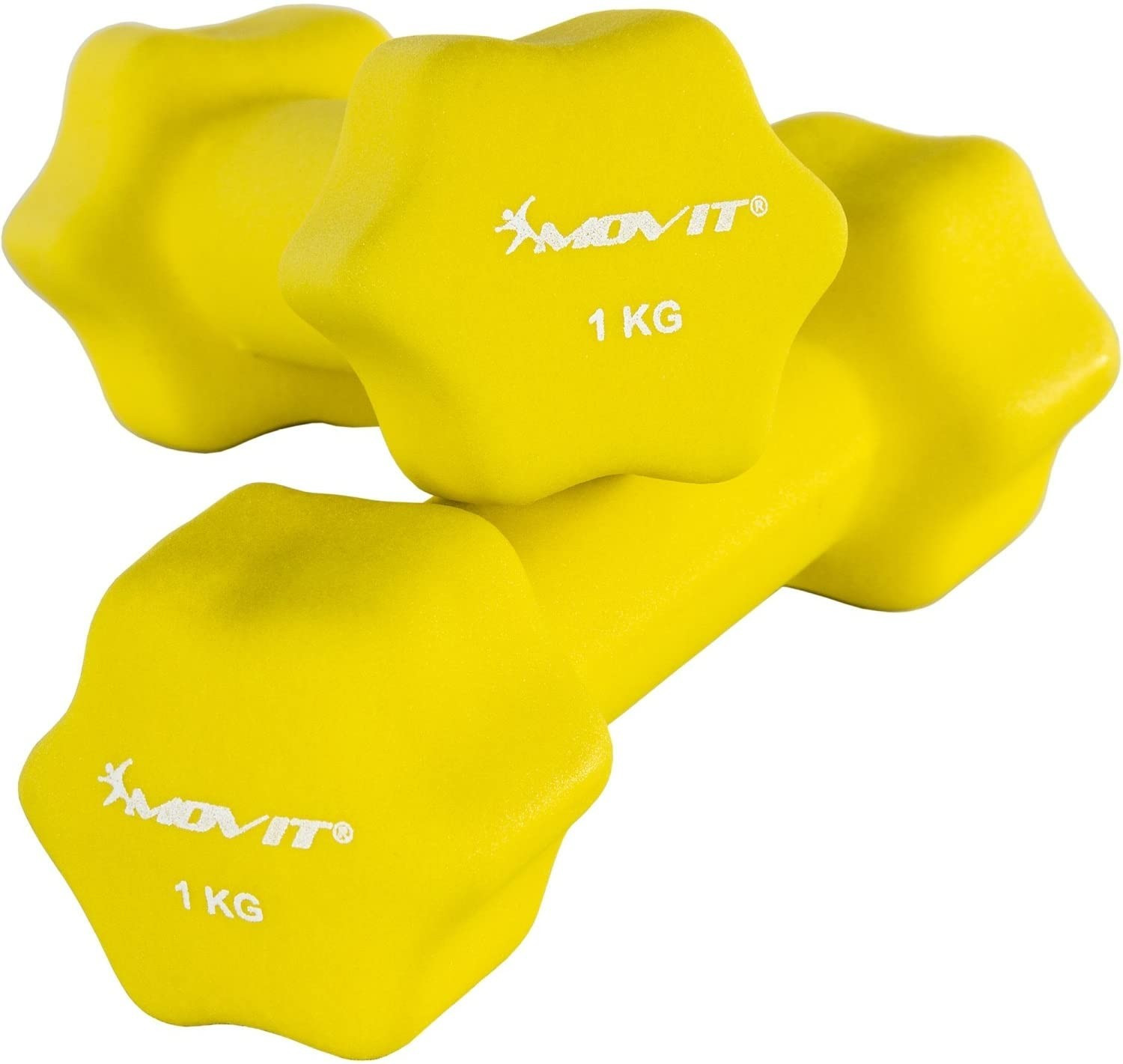 Movit Ensemble de 2 haltères néoprène 1kg