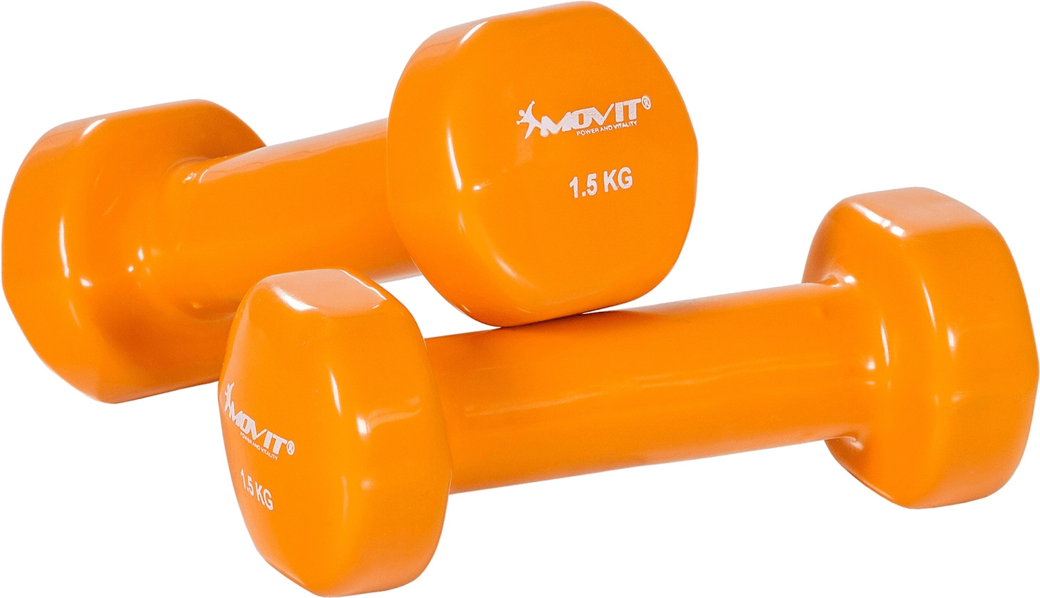 Movit Set de 2 haltères vinyle 1,5 kg