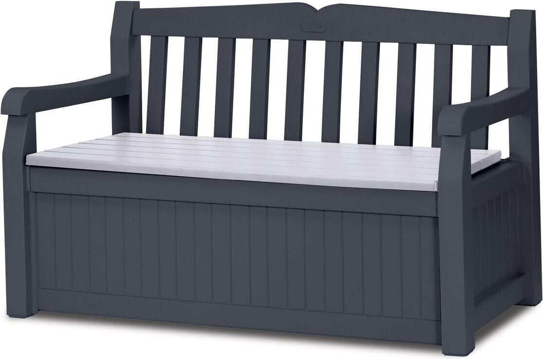 Keter Eden Banc coffre de jardin (résine) anthracite