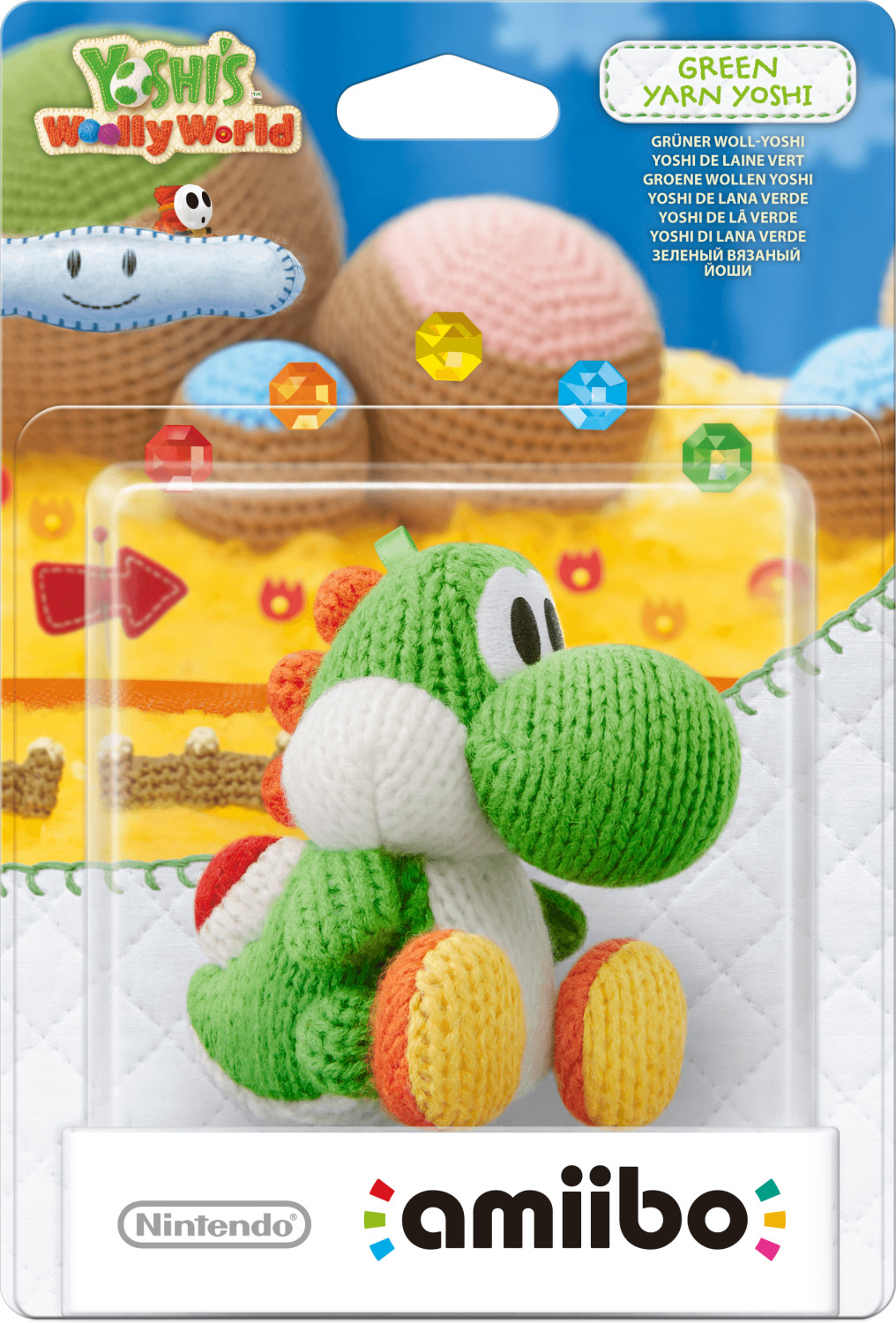 Nintendo amiibo Yoshi de laine vert (Yoshi's Woolly World Collection)