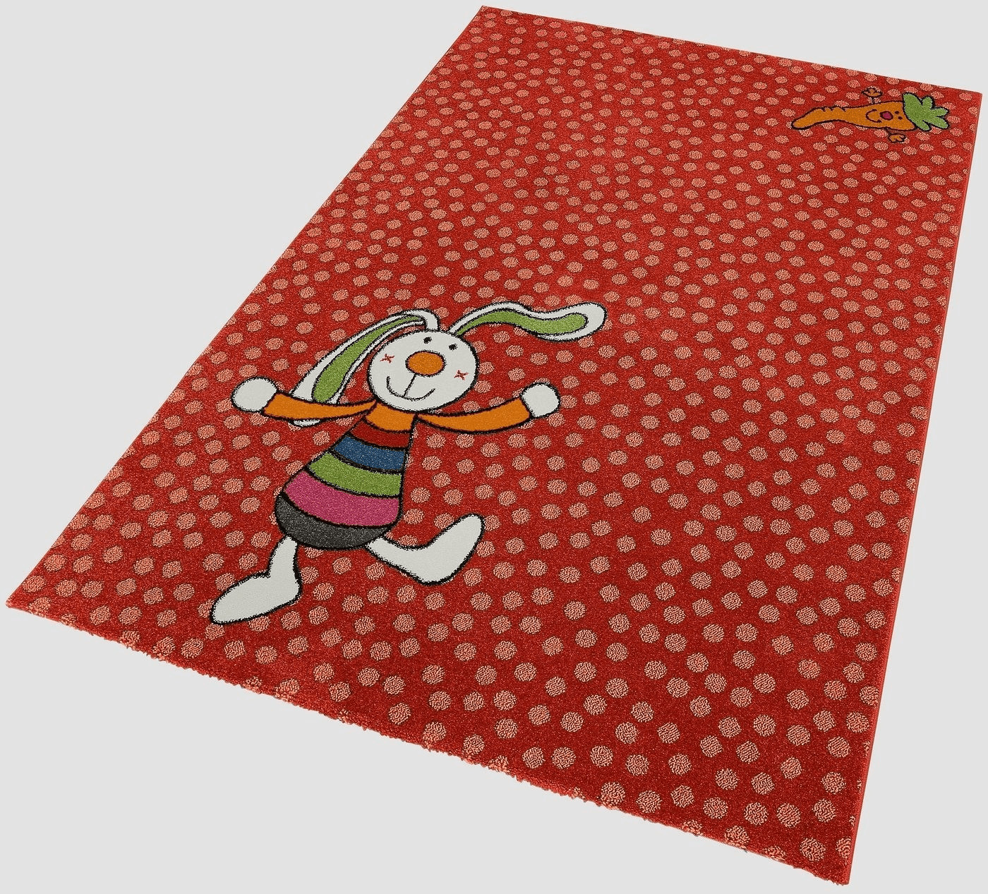 Sigikid Rainbow Rabbit 80 x 150 cm red