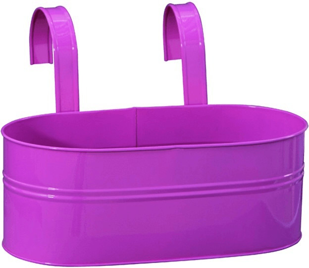 Siena Garden planter oval with holder pink