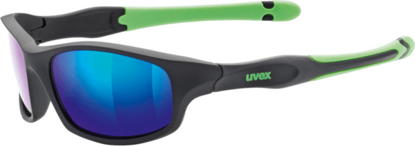 Photos - Sunglasses UVEX sportstyle 507  (black mat/green)