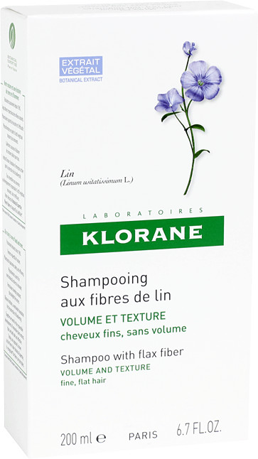 Klorane Shampooing aux fibres de lin 200 ml