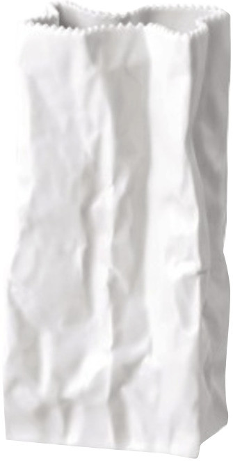 Rosenthal Vase en sac 22 cm blanc émaillé