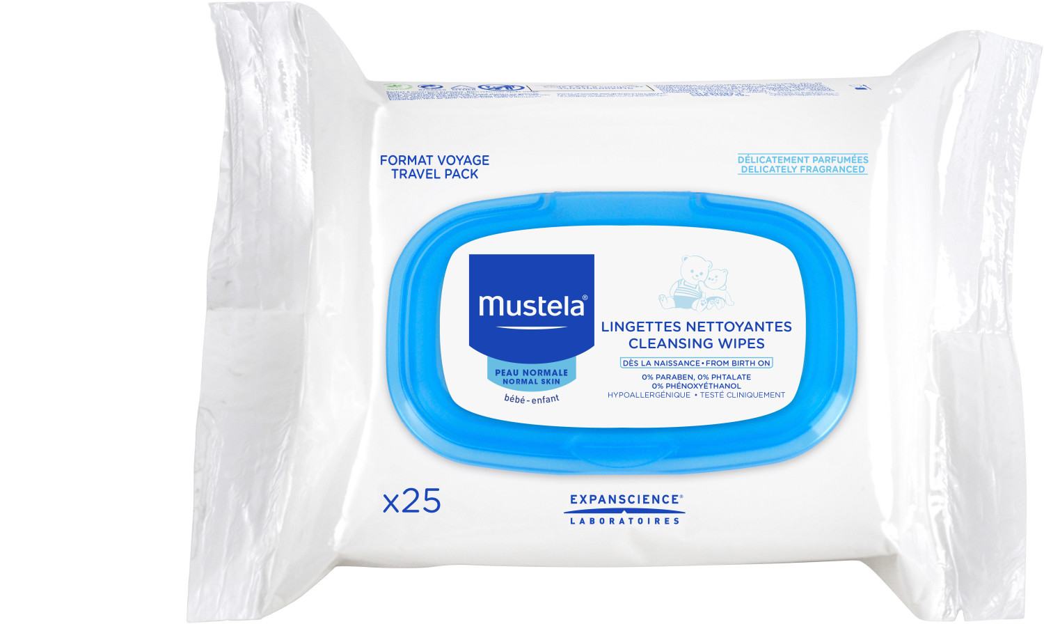 Mustela Lingettes visage
