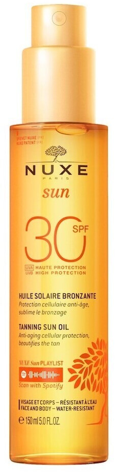 NUXE Huile bronzante visage et corps SPF 30 (150 ml)