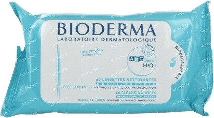 Bioderma ABCDerm H2O lingettes