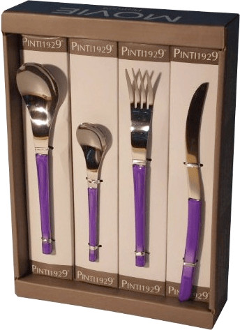 Pintinox Ménagère Movie 24 pièces violet