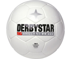 10 x Derbystar Brillant TT DB Größe 5 Fußballpaket 1018500195 weiss grau gelb 
