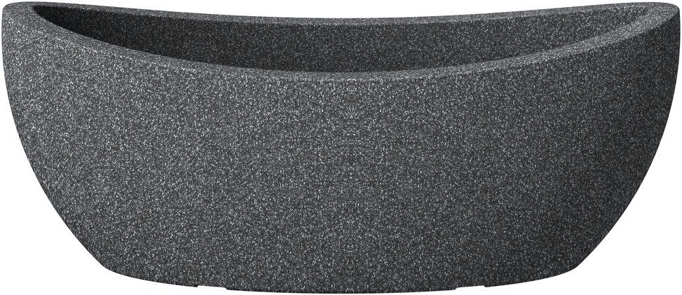 Scheurich 253 Wave Globe Jardiniere black-granite