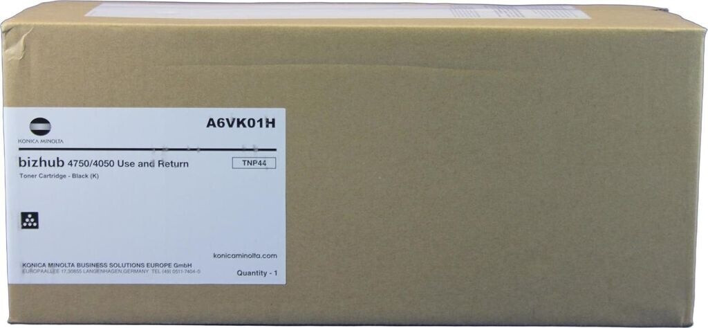 Toner Noir Original Konica Minolta Bizhub 4750/4050 - Référence TNP-44 (A6VK01H), Neuf Sous Blister