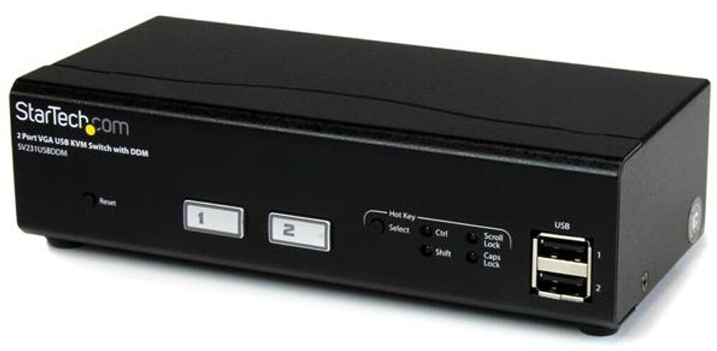 StarTech 2 Port USB VGA KVM Switch with DDM