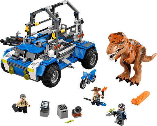 LEGO Jurassic World 76948 pas cher, L'évasion du T. rex et de l'Atrociraptor