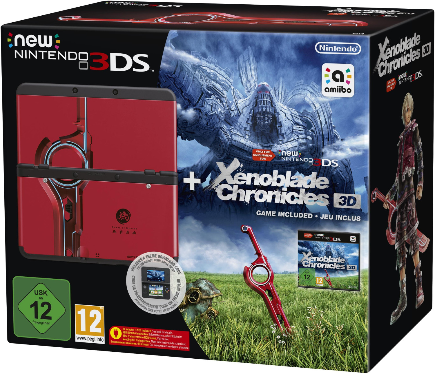 Nintendo New 3DS + Xenoblade Chronicles 3D Pack