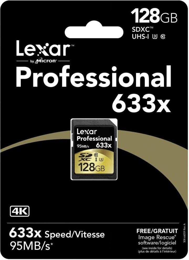Lexar Professional 633x SDXC 128GB U3 (LSD128CBEU633) a € 22,81 (oggi)