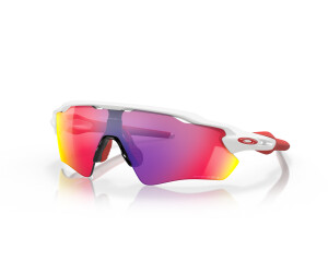 White and red oakleys on sale