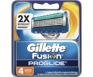 4 Gillette Fusion Rasierklingen 4er Blister auch für Proglide Power nutzbar 