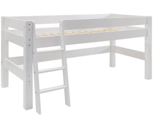 Dolphin Halbhohes Bett Moby Mit Schrager Leiter Weiss Ab 299 00