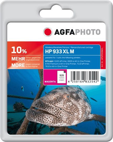 AgfaPhoto APHP933MXL pour  HP 933XL magenta