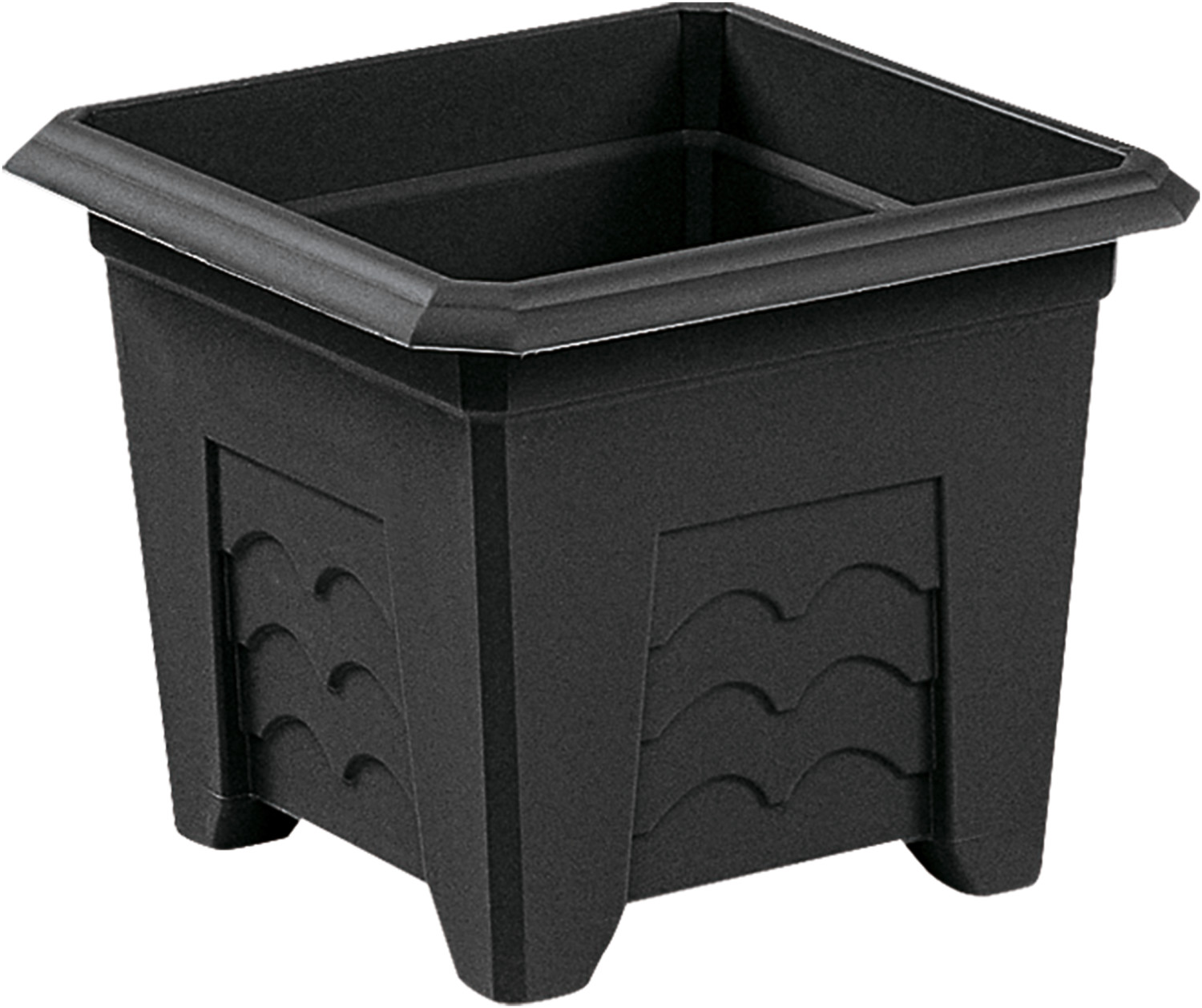 Emsa Terra Grande cube à fleurs 35cm anthracite