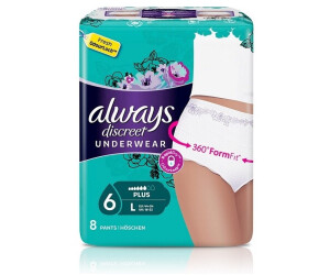 Always Discreet Inkontinenz Pants Plus Large 8 Stk Ab 6 30