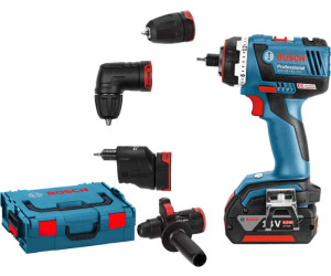 Bosch GSR 18 V EC FC2 mit 2 x 4,0 Ah in L Boxx (0 601 9E1 Bosch GSR 18 V EC FC2 (2 x 4,0 Ah + 4 Aufsätze + Ladegerät