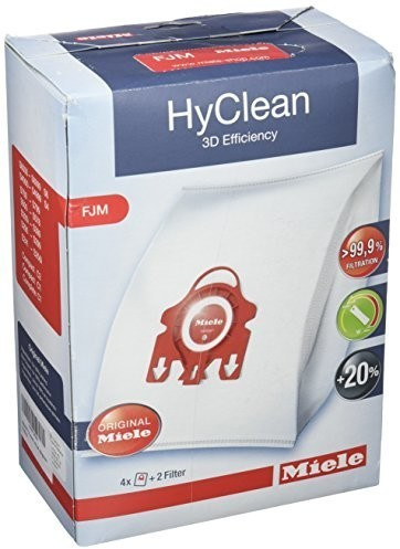 Miele 9917710 HyClean 3D Efficiency FJM sacs aspirateur, pour aspirateurs  avec sac Miele, boîte avec 4 sacs : : Cuisine et Maison