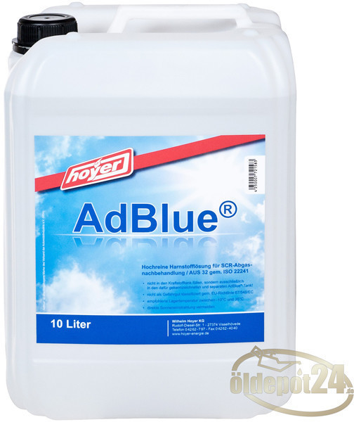 Hoyer AdBlue (10 Liter) ab 11,38 € (Februar 2024 Preise)