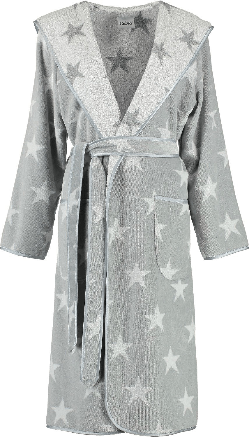 Cawö Peignoir à capuche femme (5240) argent