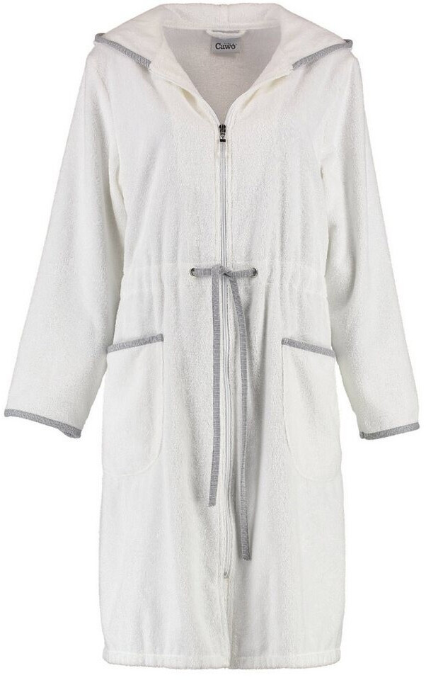 Cawö Peignoir fermeture Éclair femme (4103) blanc