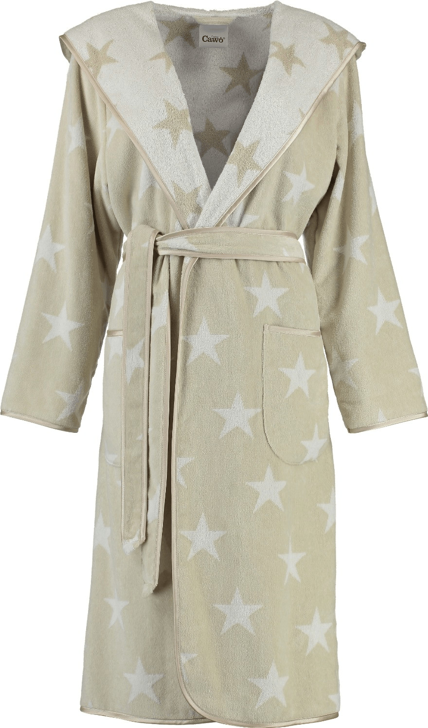 Cawö Peignoir à capuche femme (5240) beige