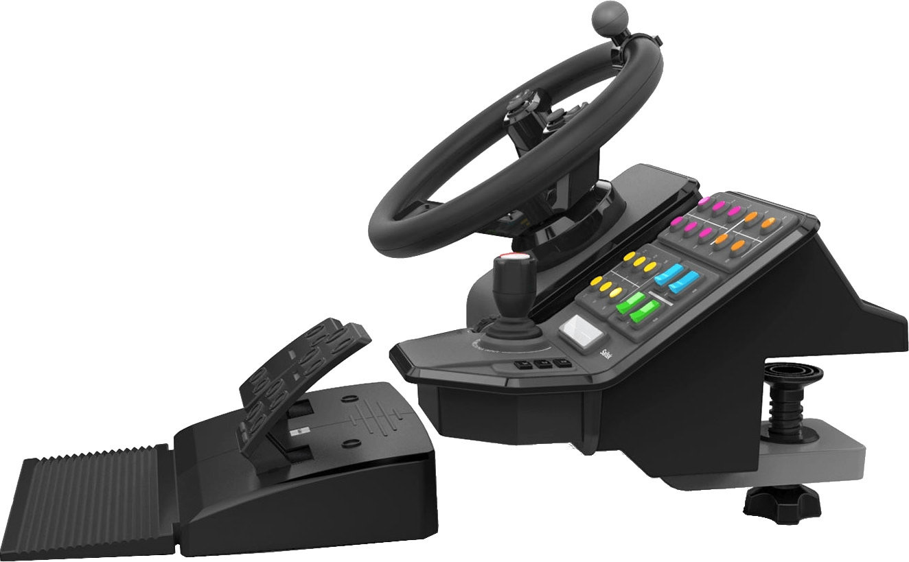 Saitek Landwirtschafts-Simulator Lenkrad + Pedaleinheit