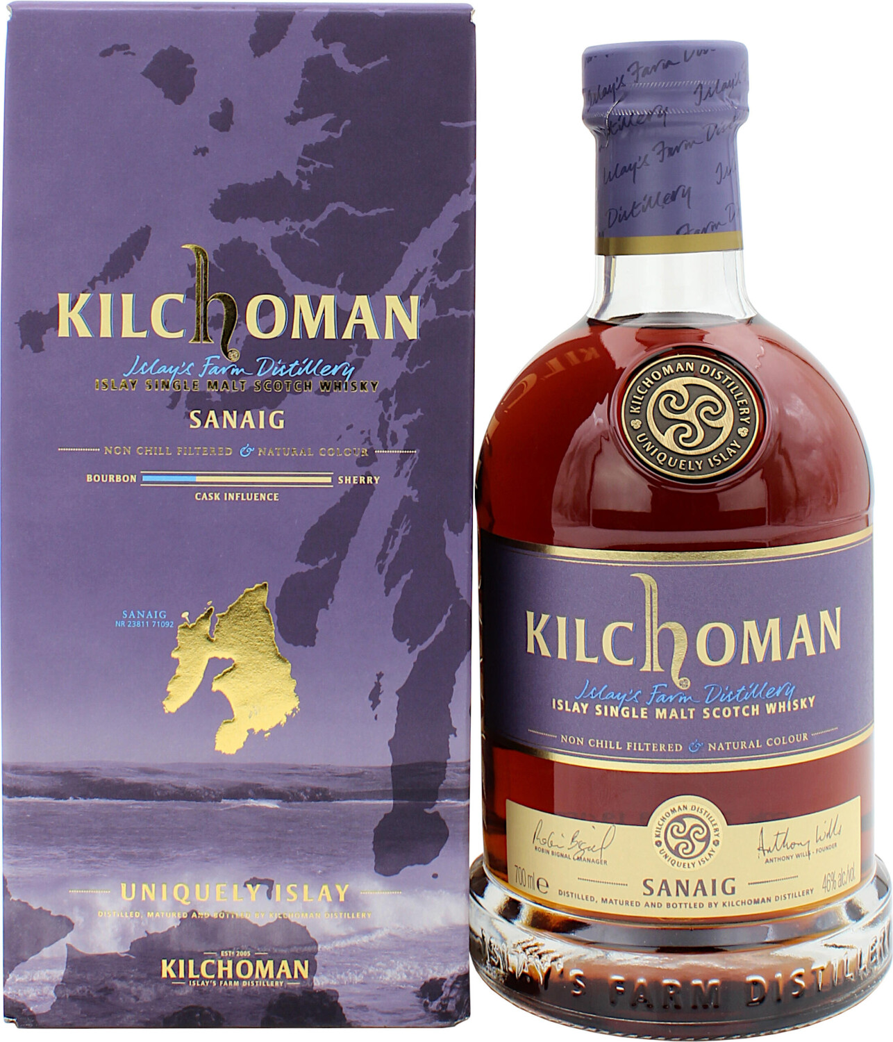 Kilchoman Sanaig 0,7 L 46 %