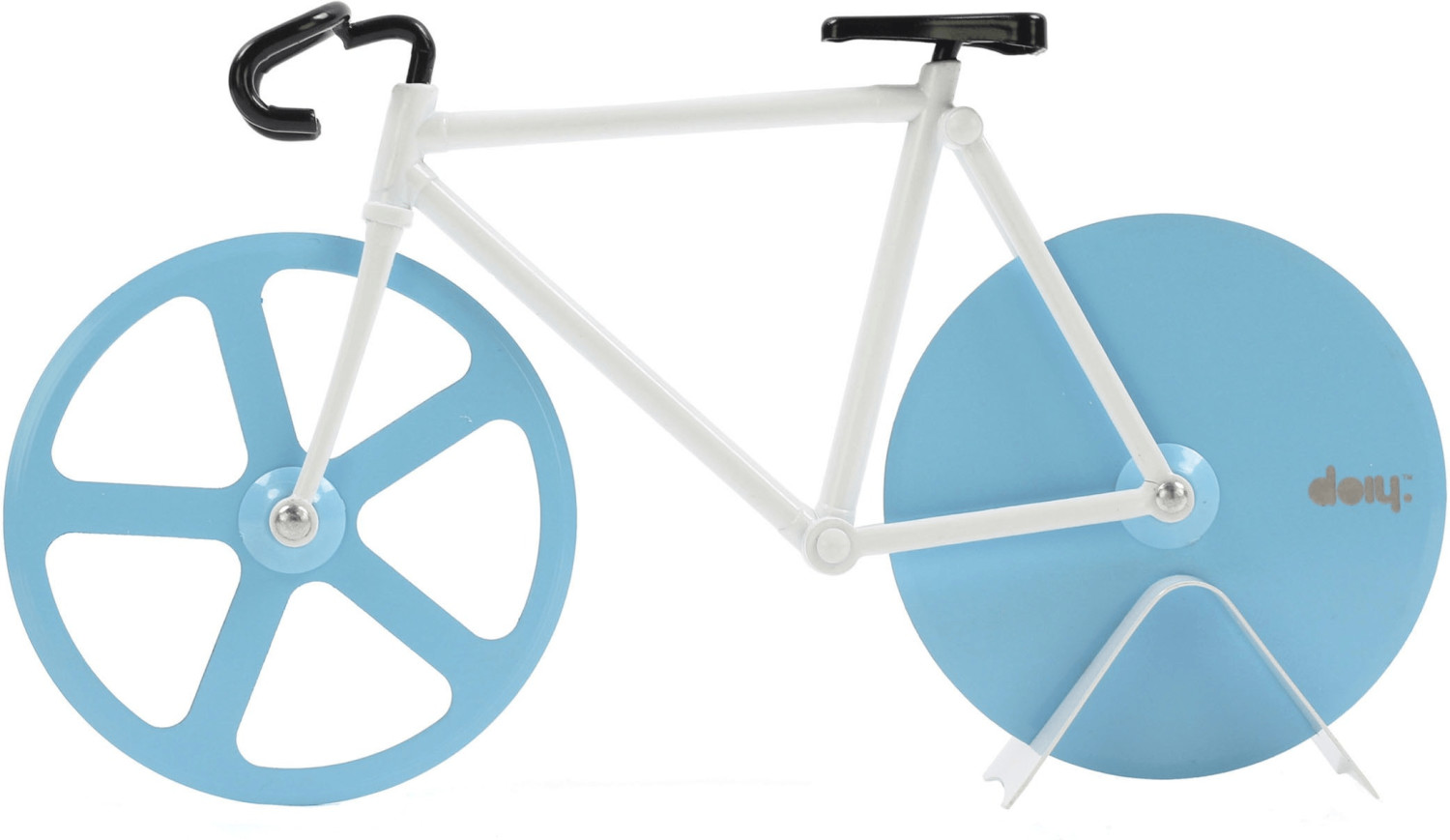doiy Coupe pizza Fixie blanc/bleu