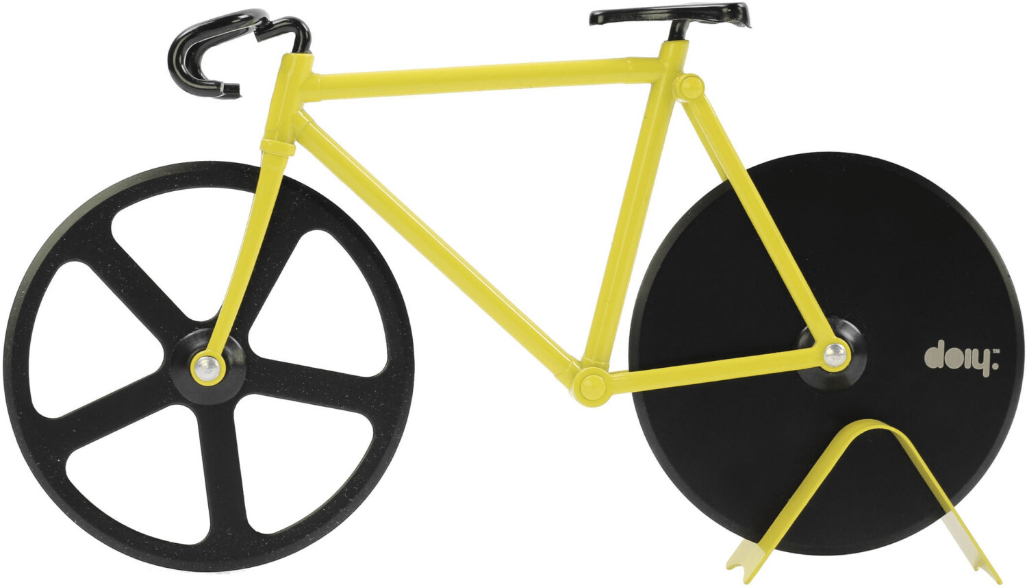 doiy Coupe pizza Fixie noir/jaune