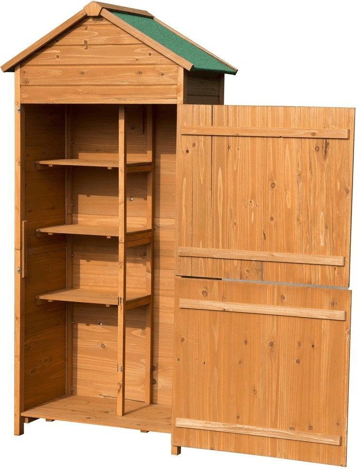 Homcom Meuble armoire à outils en bois
