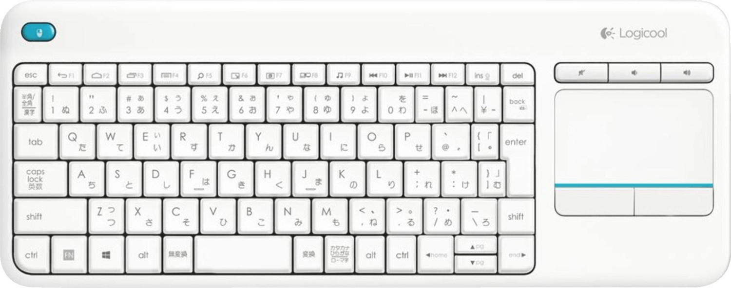 Logitech K400 Clavier sans fil Touch Plus (blanc) DE