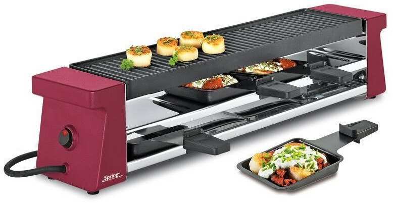 Spring Classic raclette grill voor 4 personen, elektrisch, anti