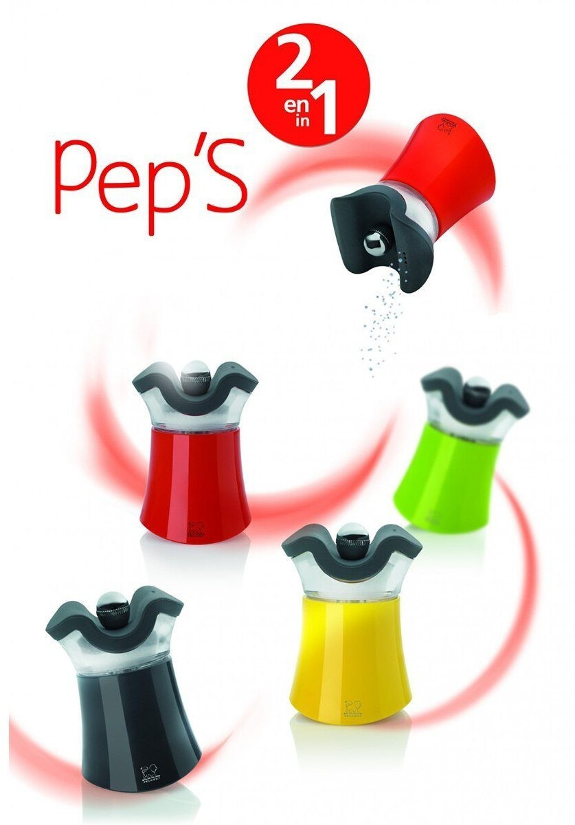 Peugeot Pep's pepper mill & salt shaker red au meilleur prix sur idealo.fr