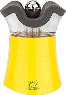 Peugeot Pep's pepper mill & salt shaker yellow
