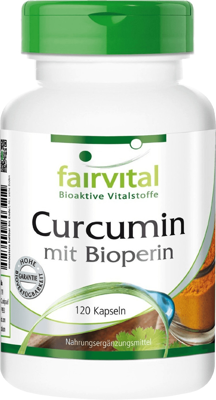 Fairvital Curcumin with Bioperin 500 mg Capsules (120 pcs)
