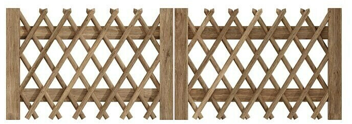 Greenseason Greenseason Jägerzauntor 300 x 100 cm - back view