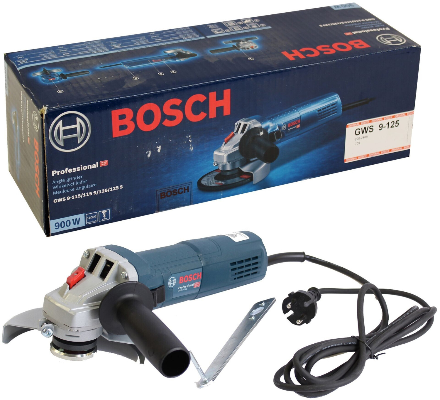 Bosch GWS 9-125 Professional (0 601 791 000) ab 119,99 € | Preisvergleich  bei | Winkelschleifer