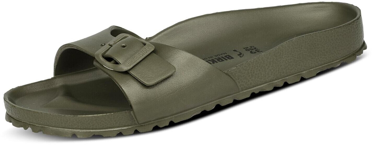 birkenstock madrid khaki patent