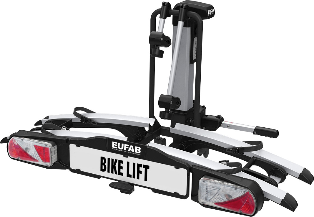 Porte-vélos attelage sur plateforme électrique Eufab Bike Lift 2 vélos  adapté VAE - Transport vélo sur La Bécanerie