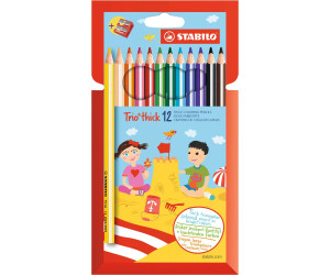 Confezione da 12 STABILO Trio Maxi matita colorata colore Carnicino 
